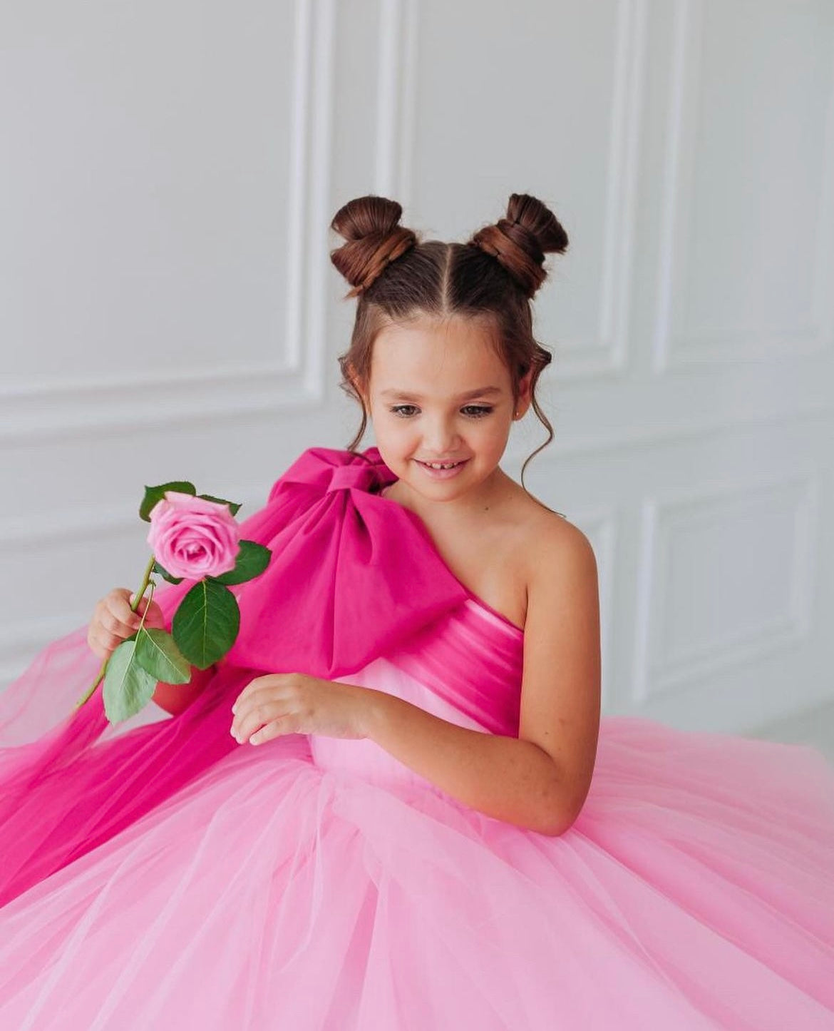 Rochie roz de ocazie pentru fete - Annabell